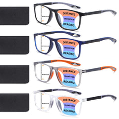 BLOEXCLU vista frontal del pack cuatro colores mostrando diseño deportivo y colores
