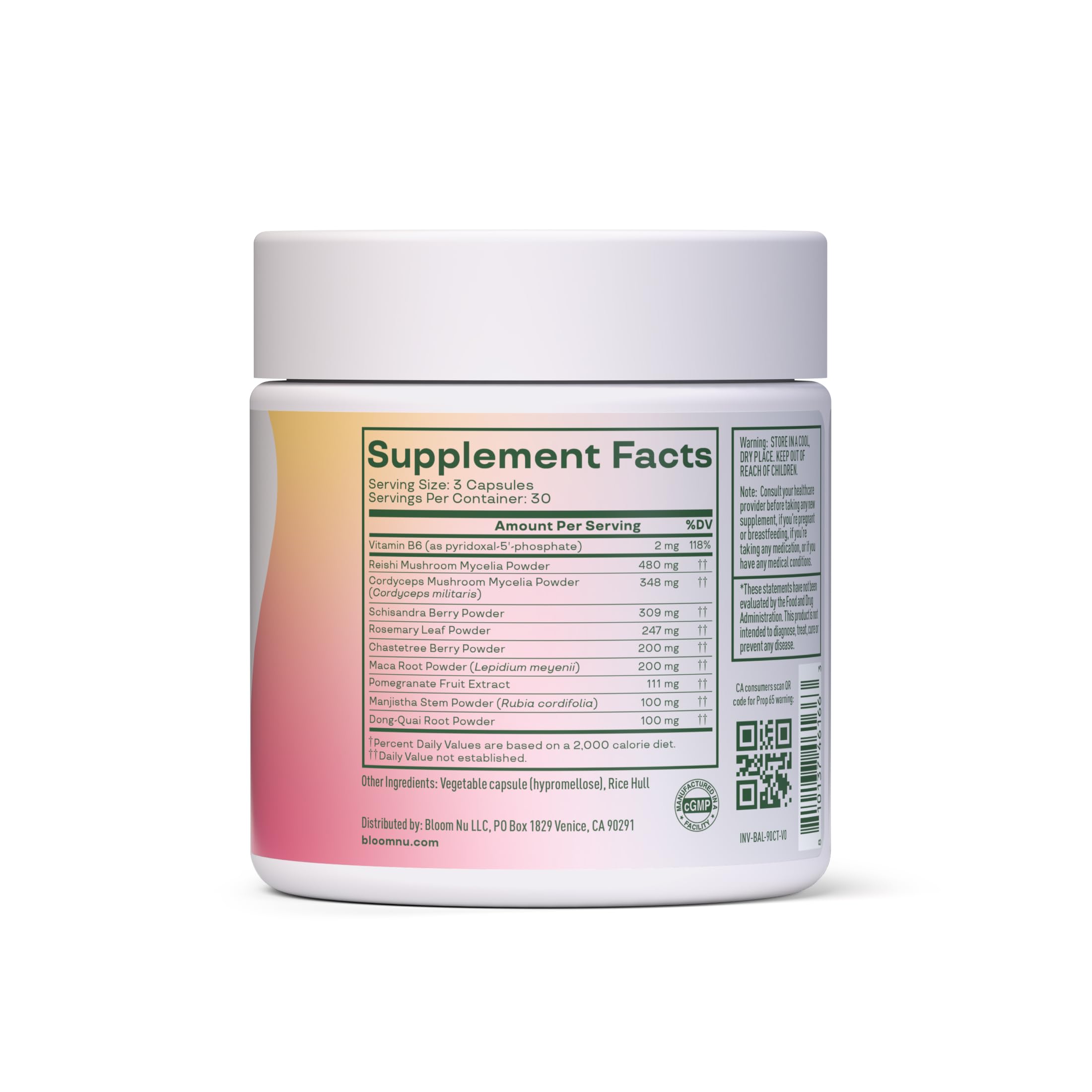 Cápsulas Bloom Nutrition detalle de textura y fácil ingestión