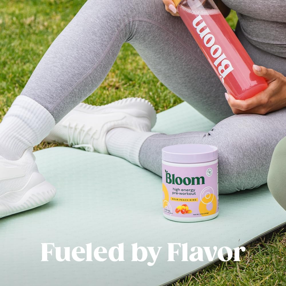 Bloom Nutrition etiqueta de ingredientes en detalle que muestra componentes naturales y sin azúcares