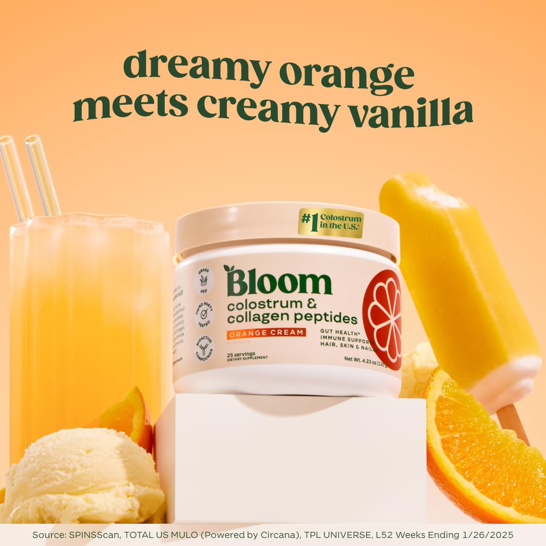 Bloom Nutrition polvo textura en close-up muestra mezcla fina