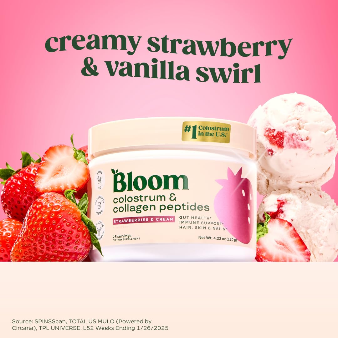 Textura del polvo Bloom Nutrition destacando pureza y mezcla fácil