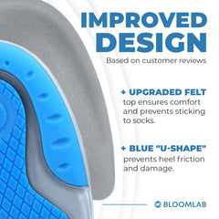 BloomLab copa colocada en zapatilla deportiva para soporte inmediato