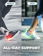 BloomLab inserta gel heel cup en zapatilla deportiva, mayor absorción de impacto