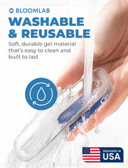 BloomLab gel heel cup dentro de una bota, cómodo todo el día