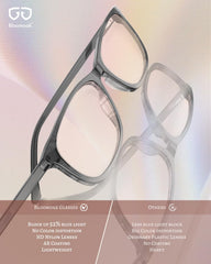 Bloomoak detalle del acetato que ofrece ajuste suave