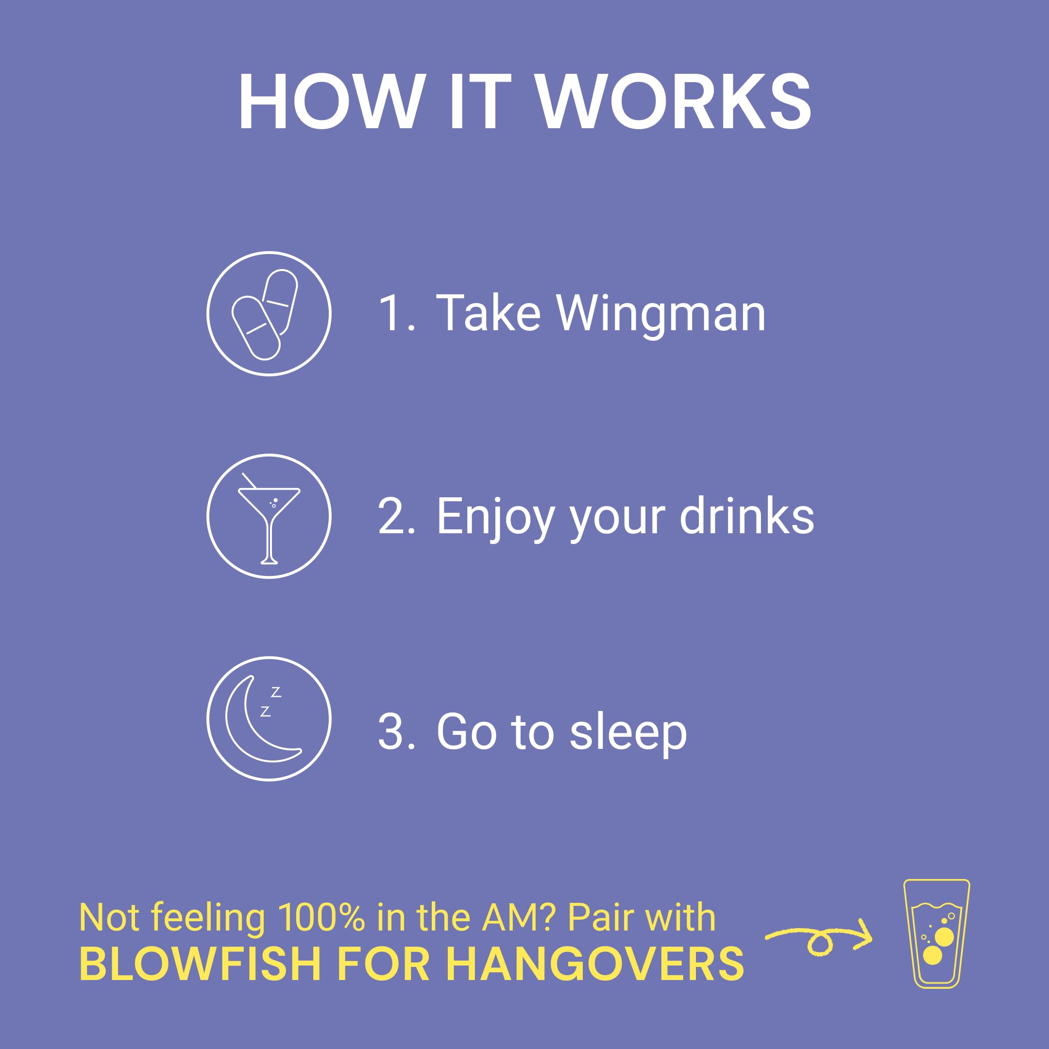Blowfish Wingman al lado de una mano para comparar tamaño portátil