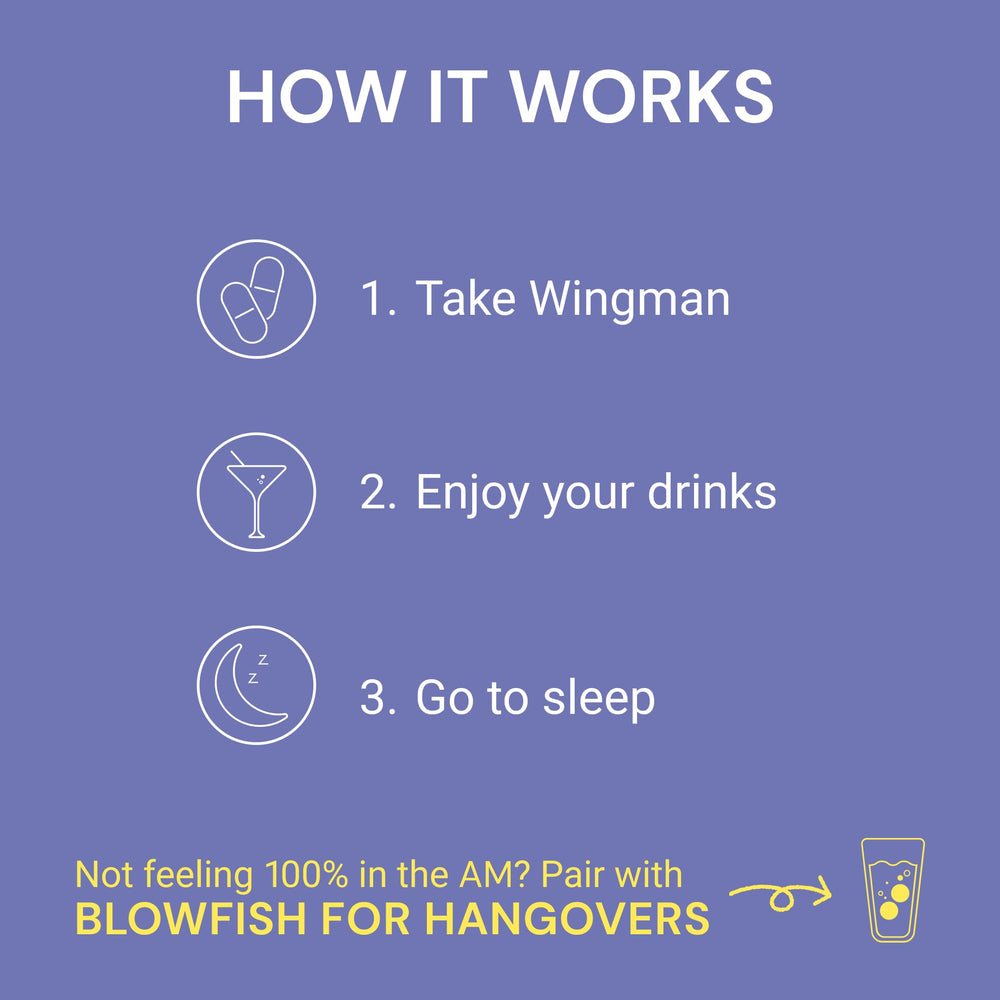 Blowfish Wingman al lado de una mano para comparar tamaño portátil
