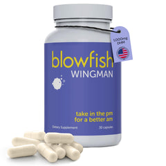 Blowfish Wingman envase frontal mostrando diseño y conveniencia