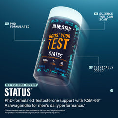 Blue Star Nutraceuticals cápsulas vegetales apiladas con textura y pureza