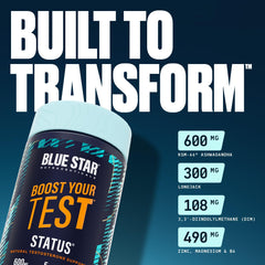 Blue Star Nutraceuticals producto en ambiente de gimnasio transmitiendo energía y recuperación
