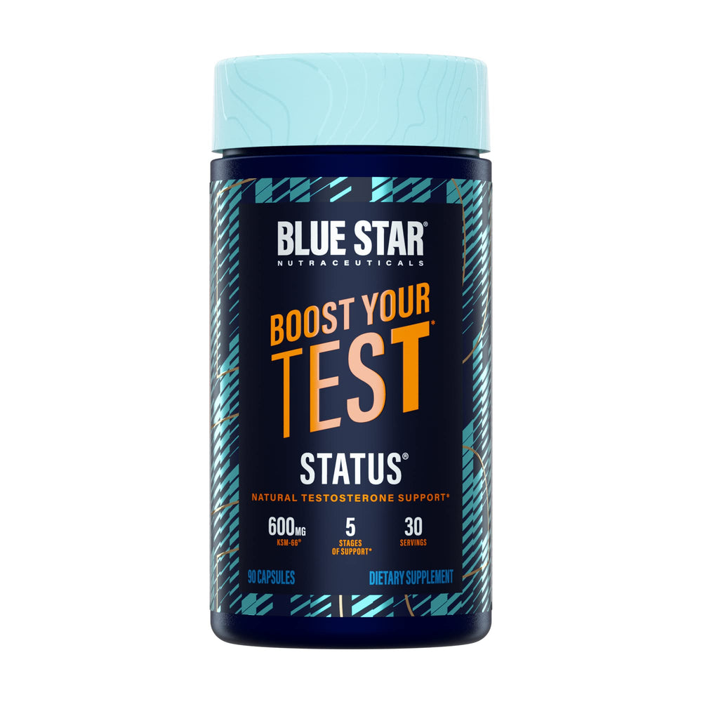 Blue Star Nutraceuticals frasco frontal mostrando etiqueta y beneficios visibles