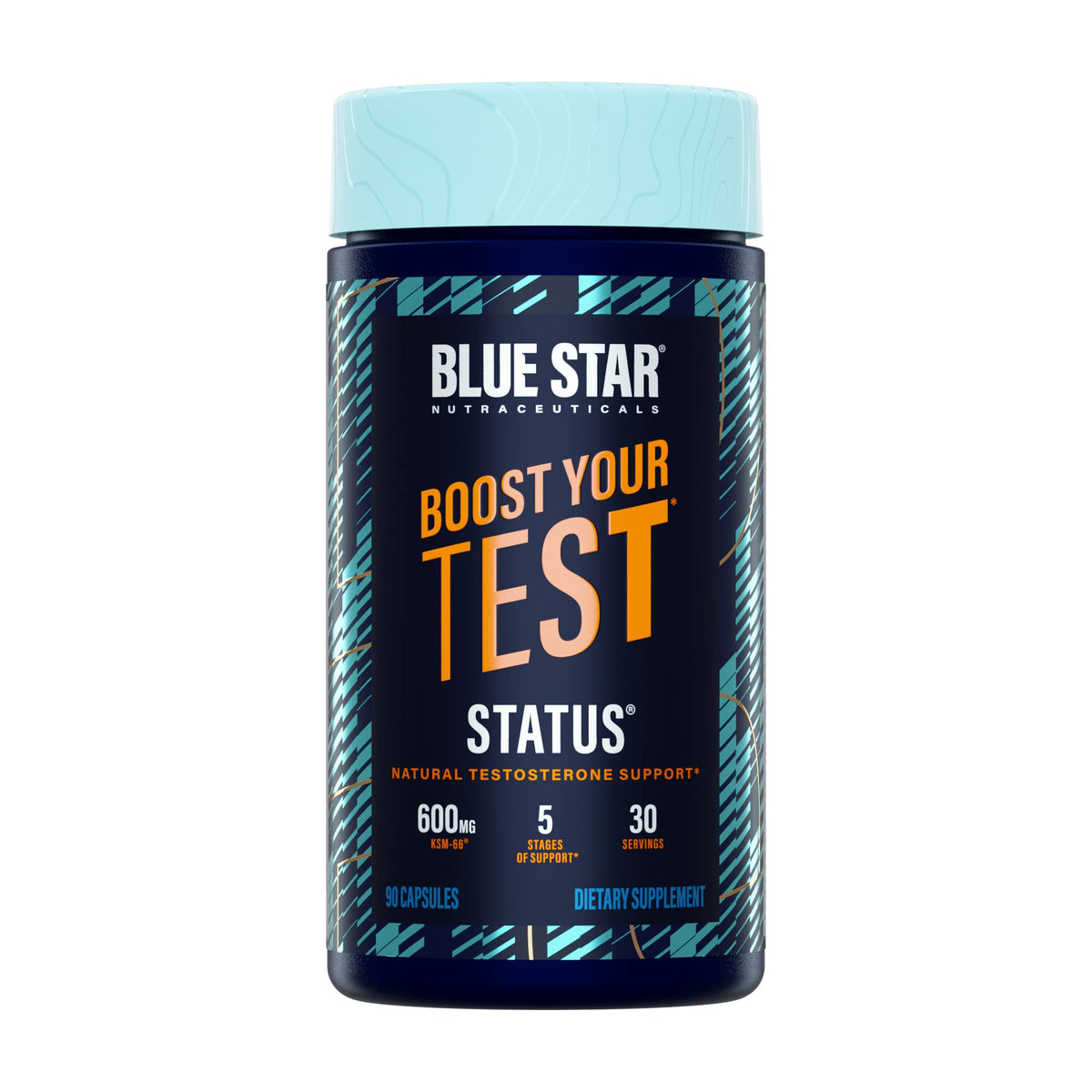 Blue Star Nutraceuticals frasco frontal mostrando etiqueta y beneficios visibles