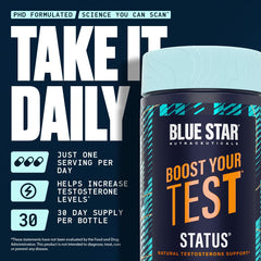 Blue Star Nutraceuticals primer plano de KSM-66 ashwagandha destacando dosis efectiva