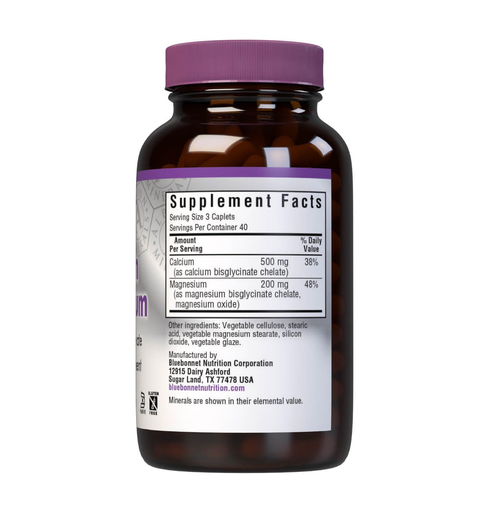 BlueBonnet Albion, etiqueta destacada, calcio quelado y magnesio quelado para absorción.