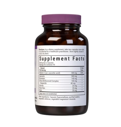 Bluebonnet BB-553 quercetina natural para apoyo inmune diario.