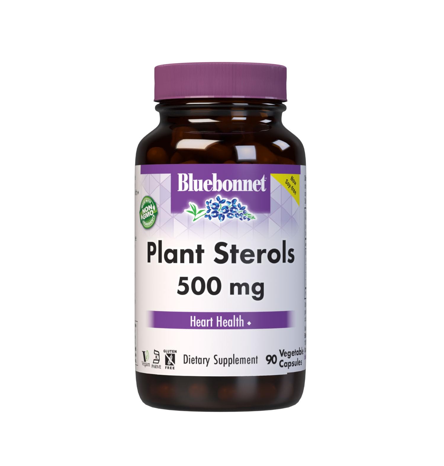 BlueBonnet envase frontal Plant Sterols mostrando etiqueta y beneficios