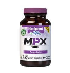 BlueBonnet frasco frontal MPX 1000 mostrando etiqueta y envase reciclable