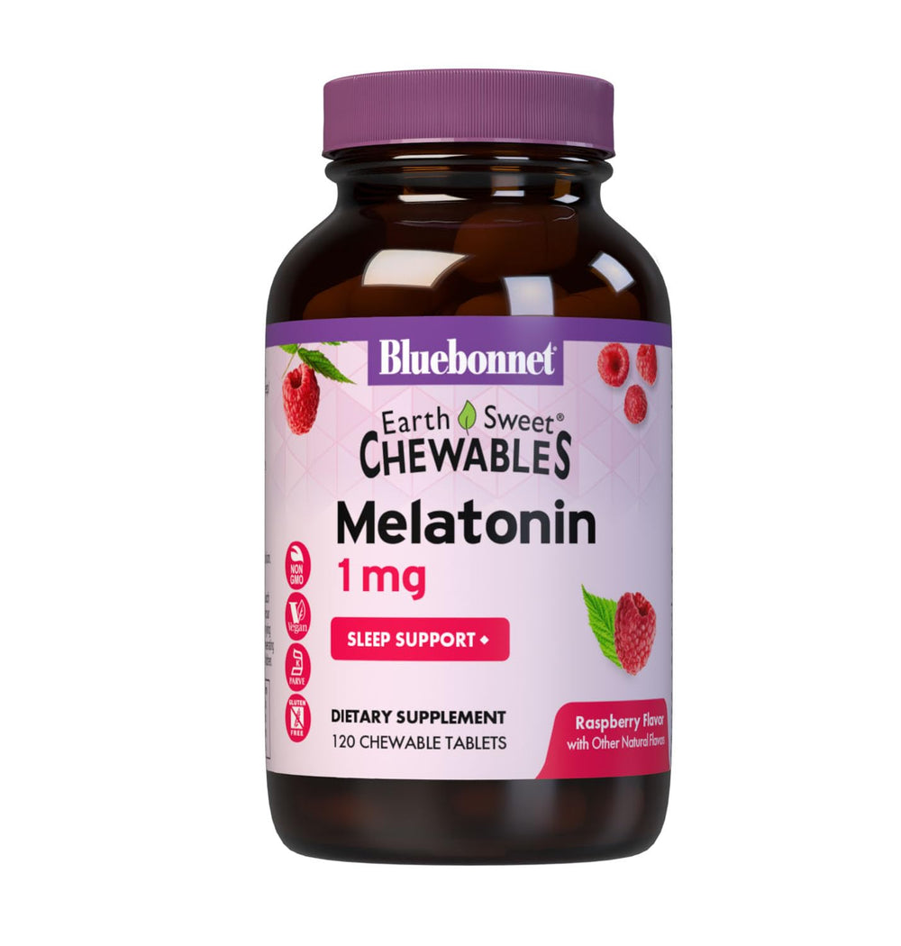 BlueBonnet frente del envase mostrando 120 tabletas y beneficios