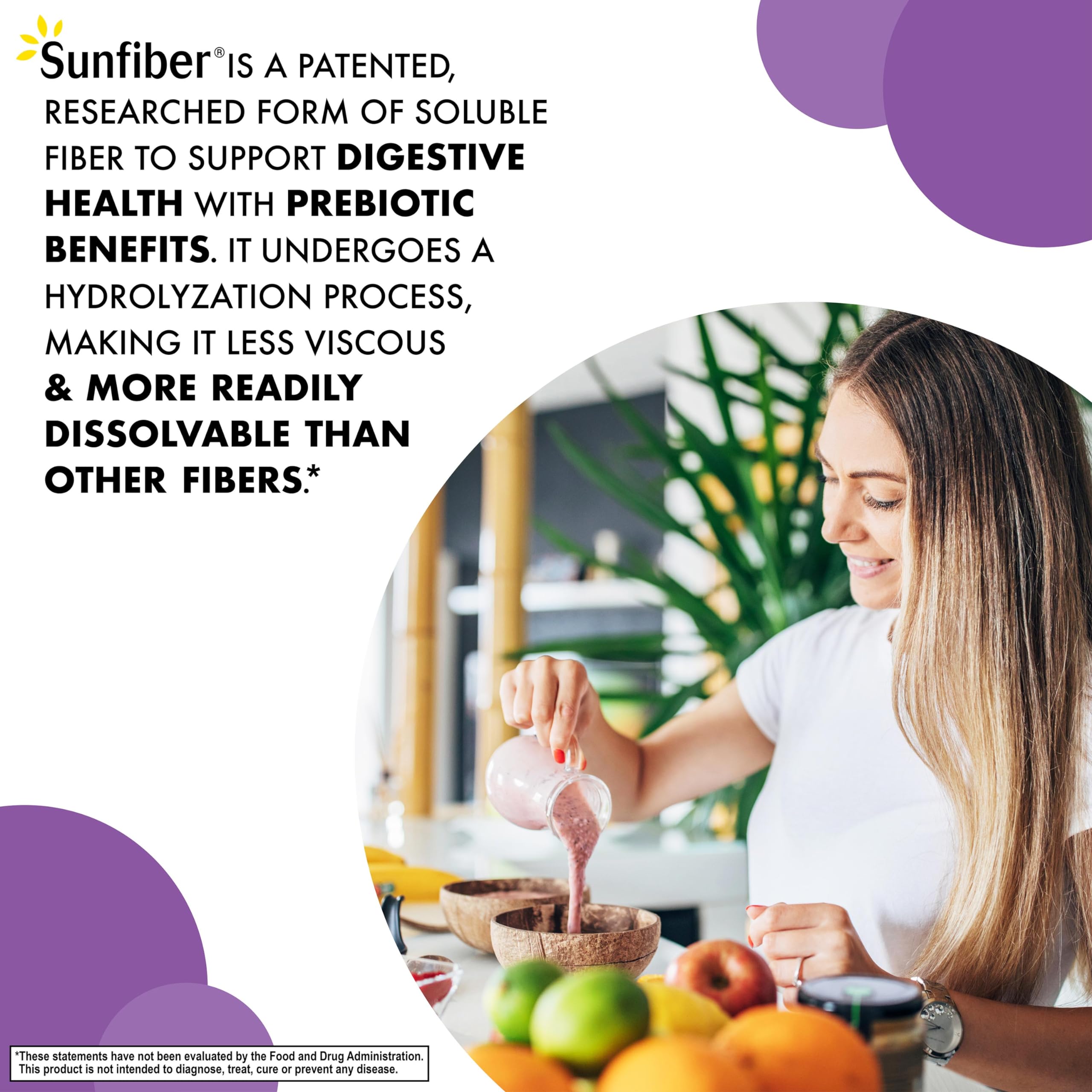 BlueBonnet Sunfiber con cucharilla medidora, controla la dosis con precisión