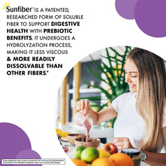 BlueBonnet Sunfiber con cucharilla medidora, controla la dosis con precisión