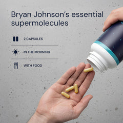 Blueprint Bryan Johnson cápsula integrada en rutina matutina para conveniencia