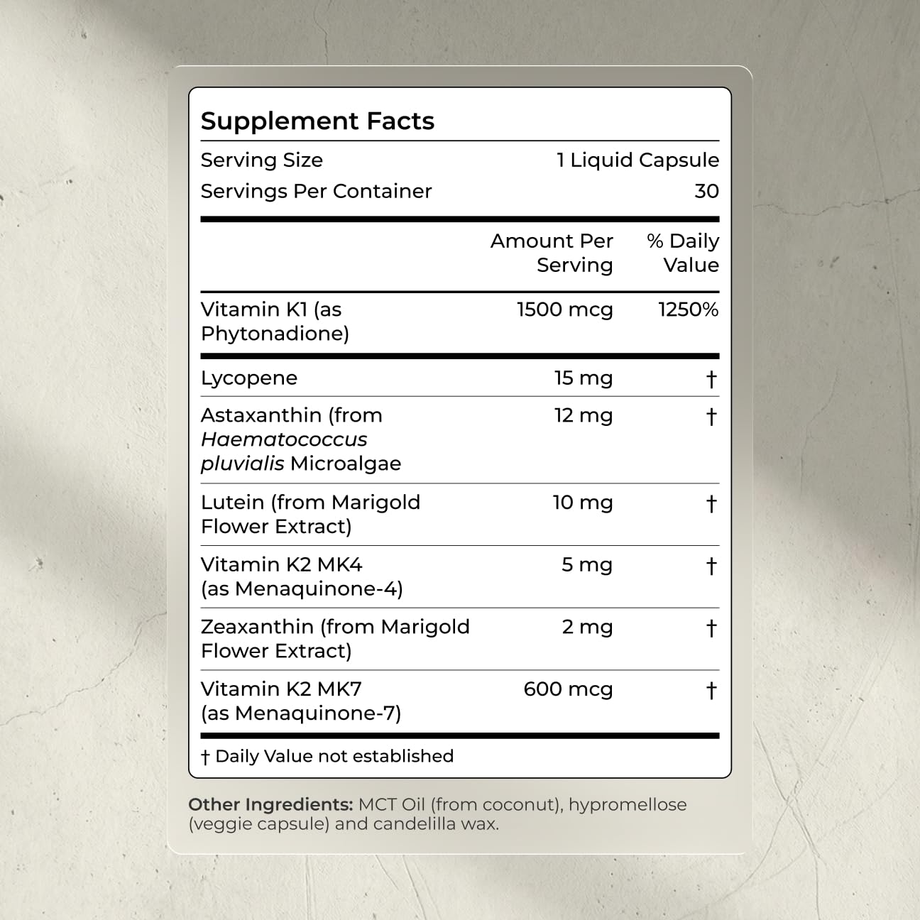 Blueprint Bryan Johnson ingredientes vegetales que indican origen natural