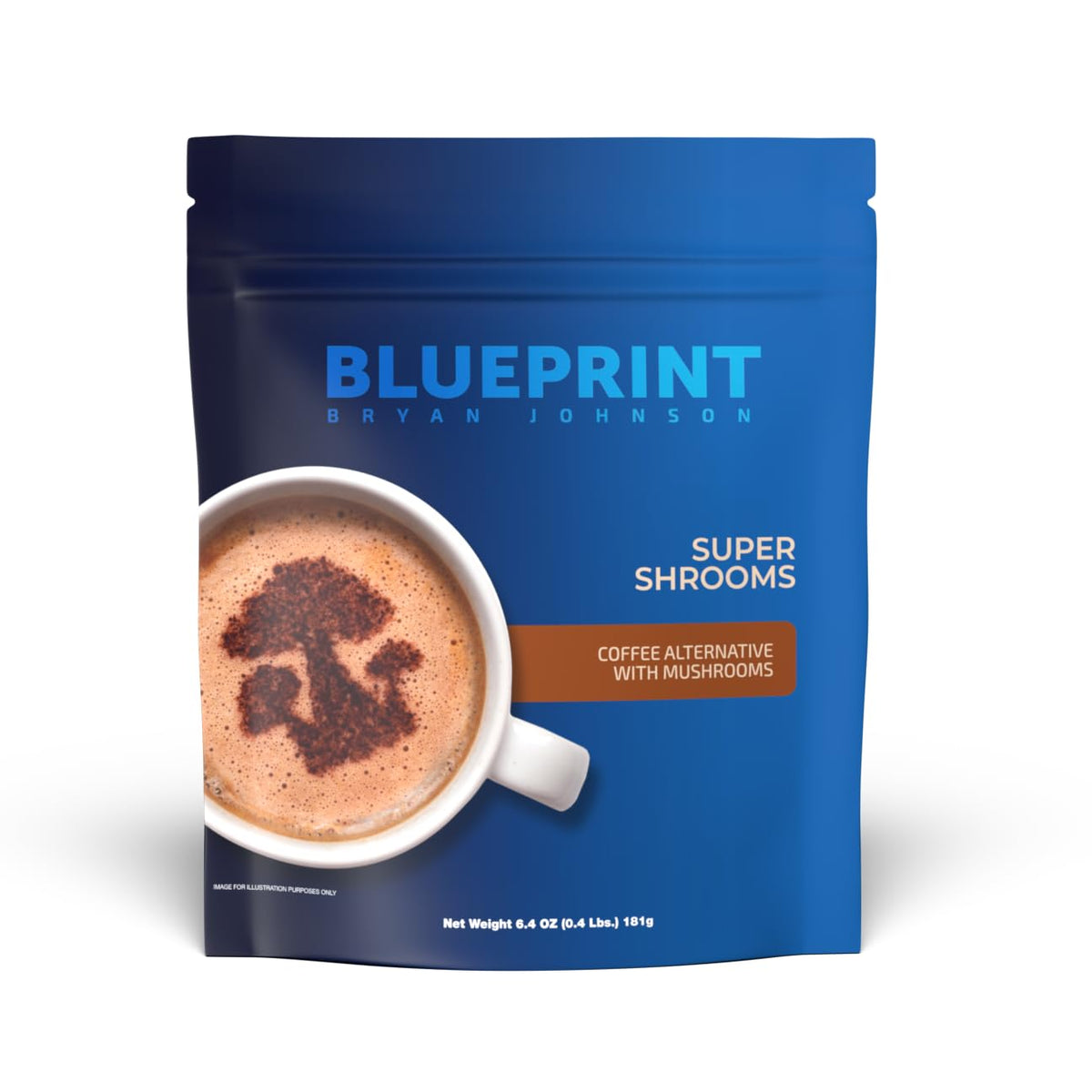 Blueprint Bryan Johnson paquete frontal beneficiando rutina diaria
