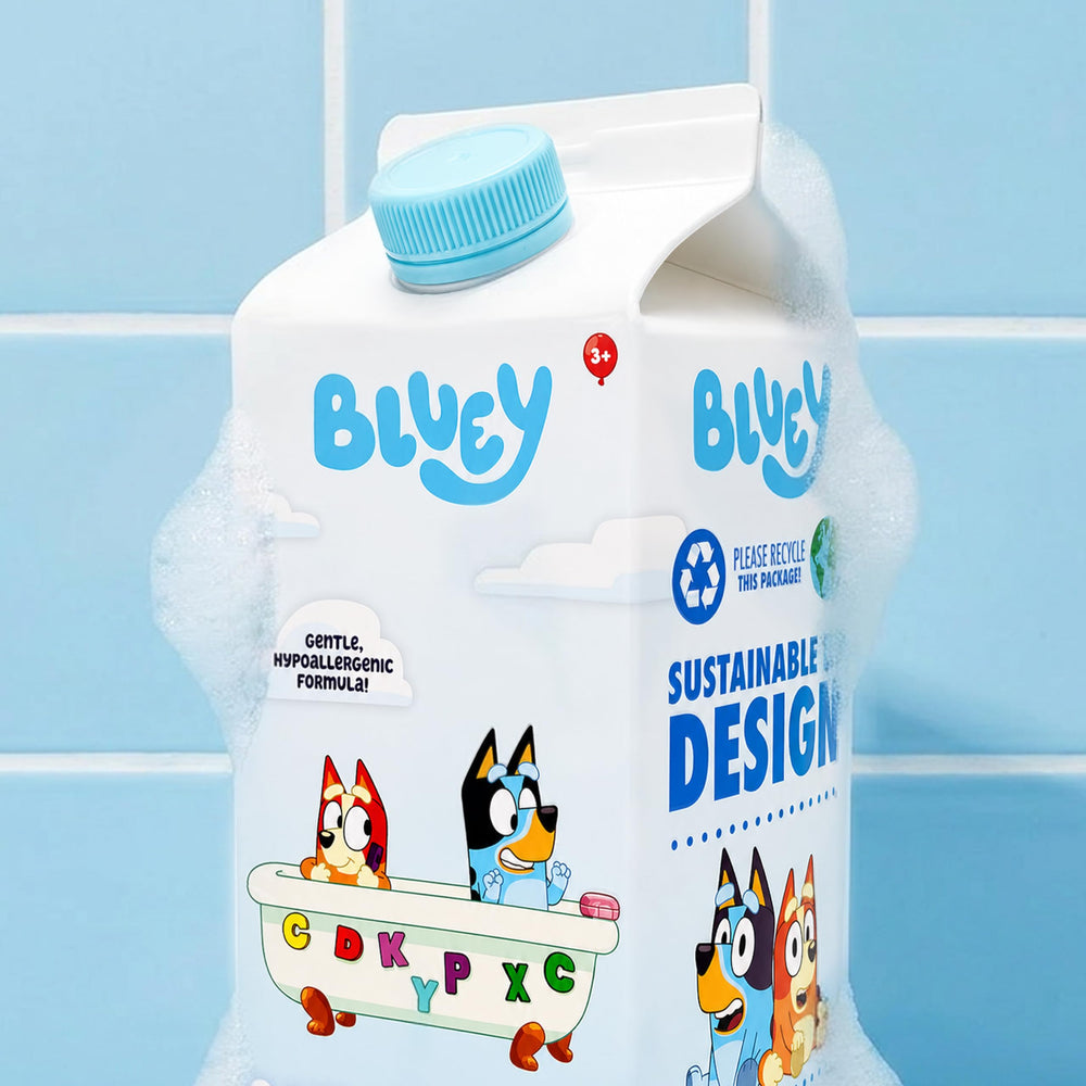 Bluey etiqueta con licencia oficial que garantiza calidad