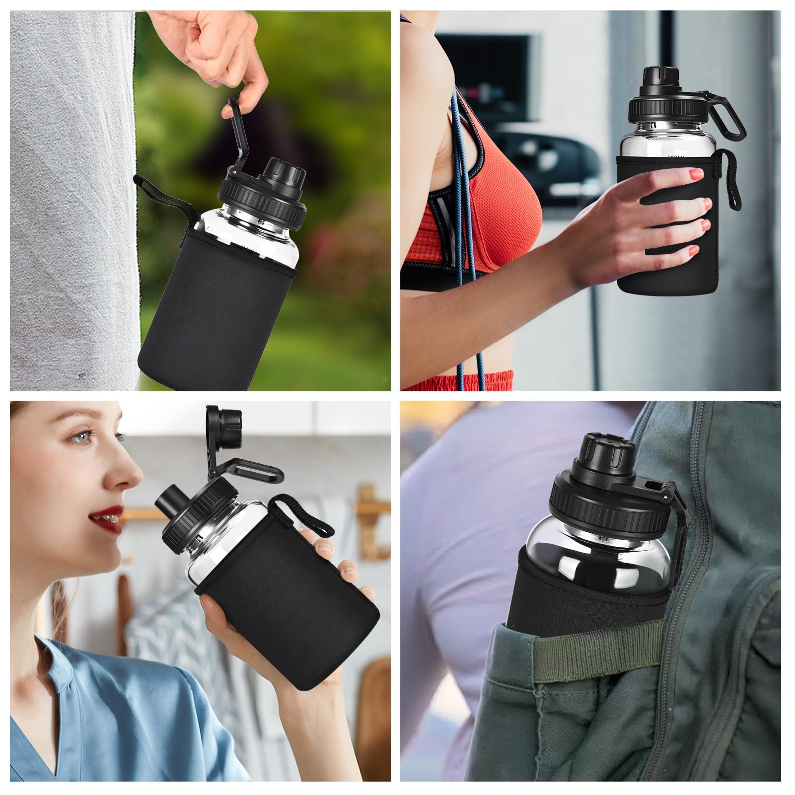 BNCWCQZ comparación de escala mostrando capacidad real 22oz