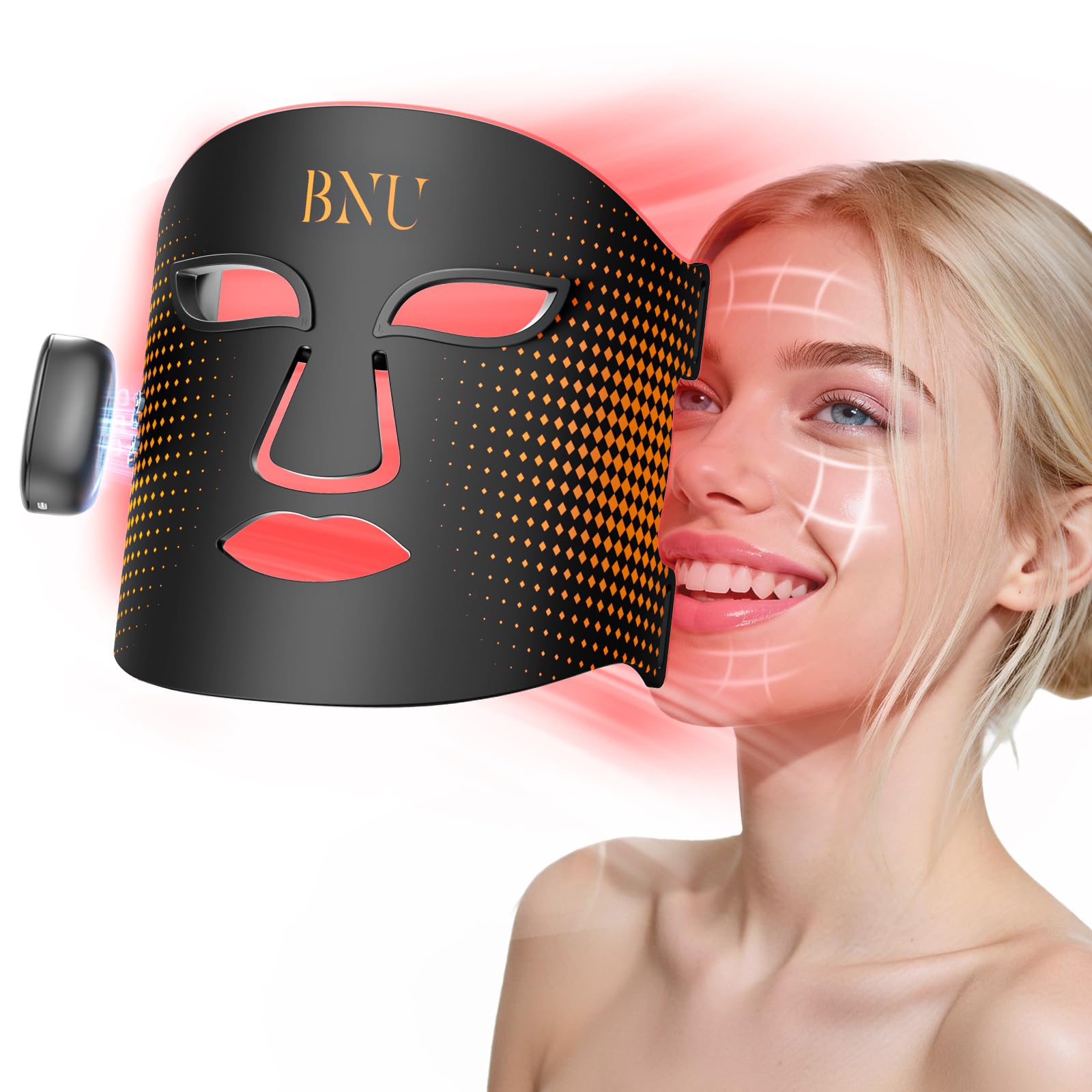 BNU máscara frontal mostrando el diseño ergonómico y comodidad