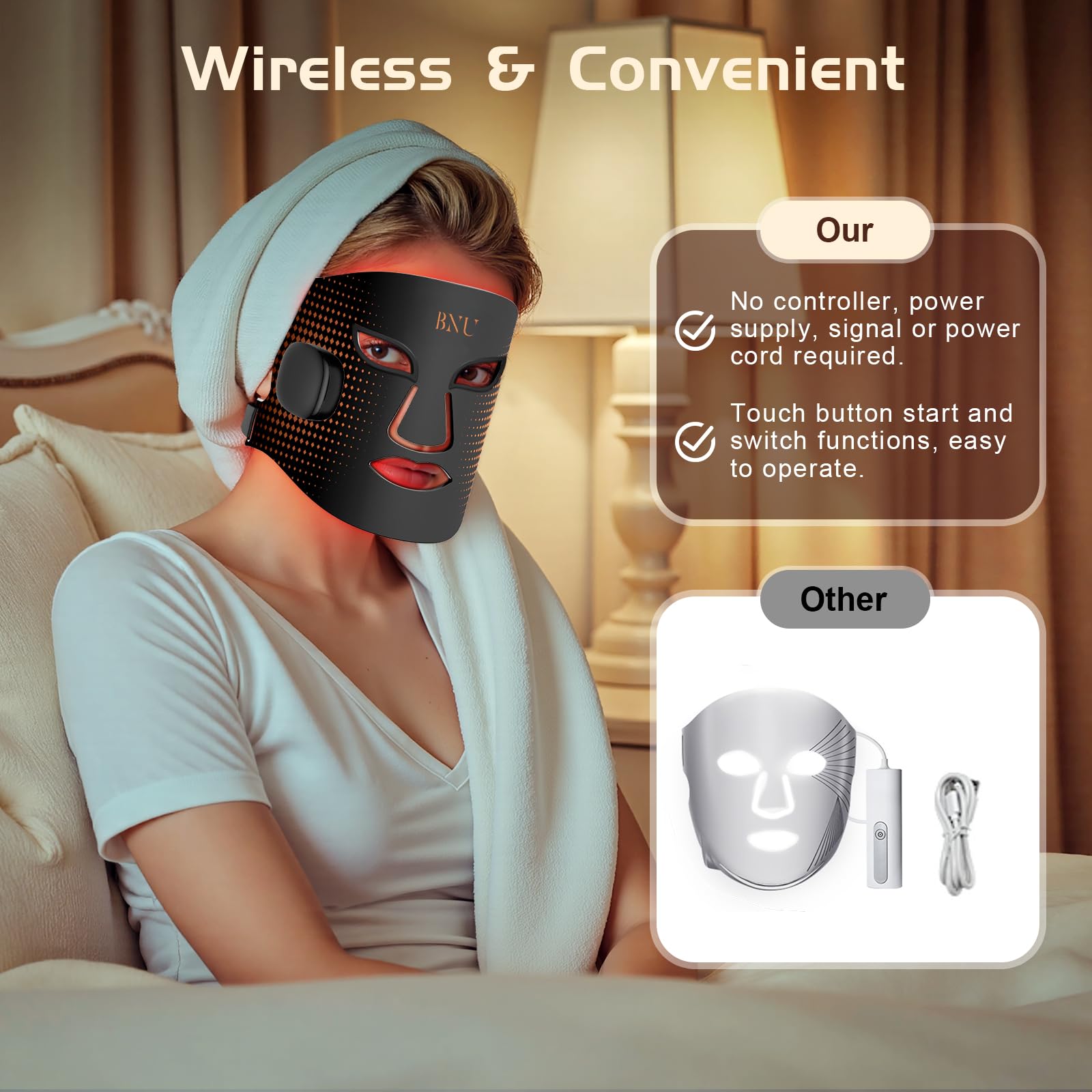 BNU protector ocular desmontable mostrando seguridad y confort