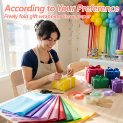 Bobobag ambientación de mesa de fiesta usando papel para decoración y relleno