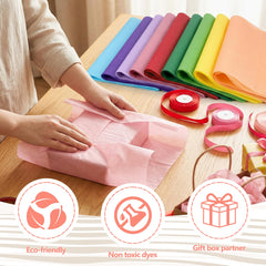 Bobobag papel de seda usado para envolver un regalo que mejora la presentación