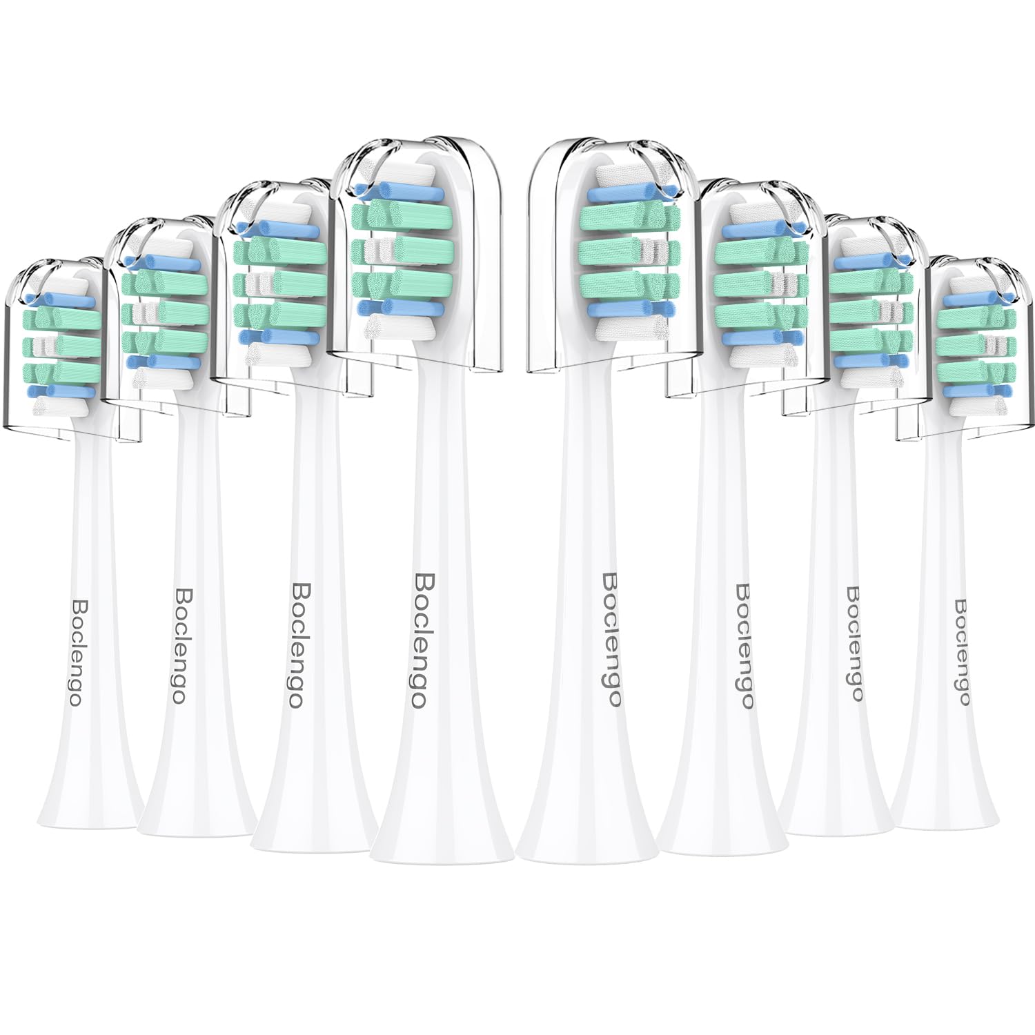 Boclengo vista frontal del pack de 8 cabezales con ajuste seguro