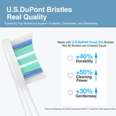 Boclengo primer plano de cerdas DuPont para limpieza profunda