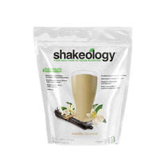 BODi envase frontal del Shakeology Vainilla mostrando el diseño y claridad de ingredientes