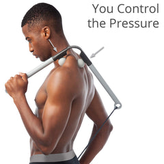 Body Back brazo percutor desmontado mostrando alcance y versatilidad