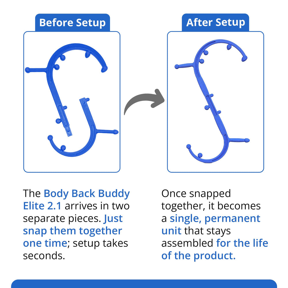 Body Back aplicándose en zona lumbar para presión profunda y liberación de nudos