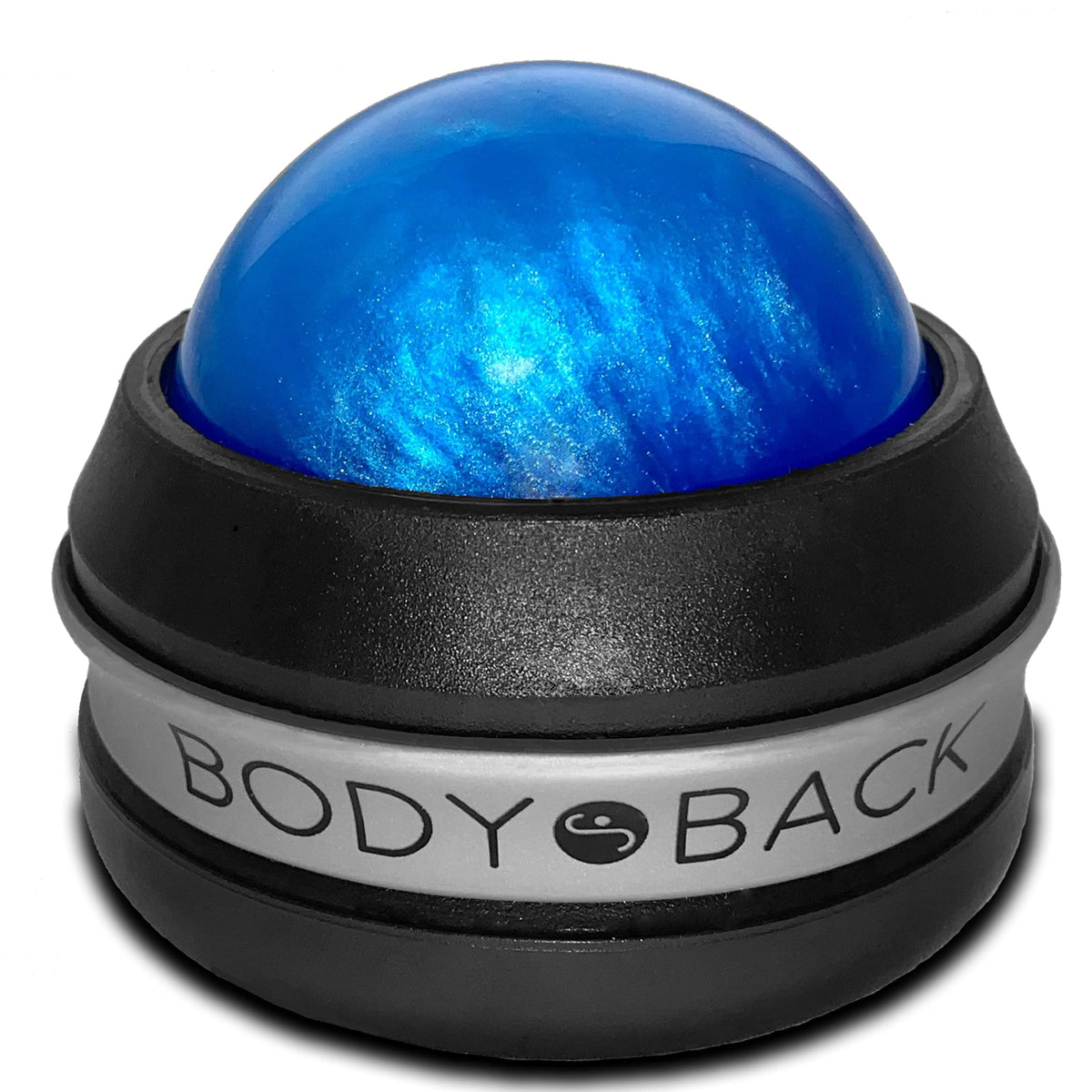 Body Back vista frontal del masajeador mostrando diseño compacto y colores
