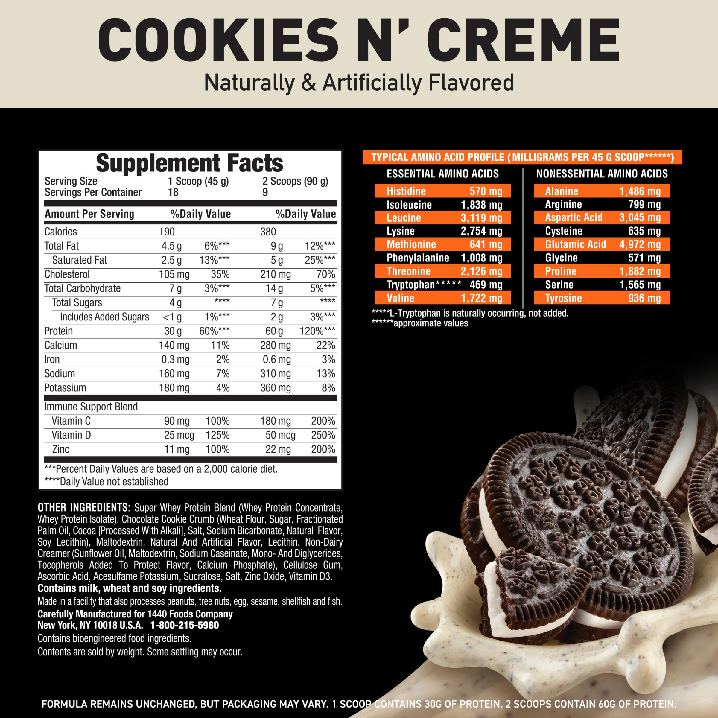 Body Fortress medidor con scoops, control de porciones sencillo