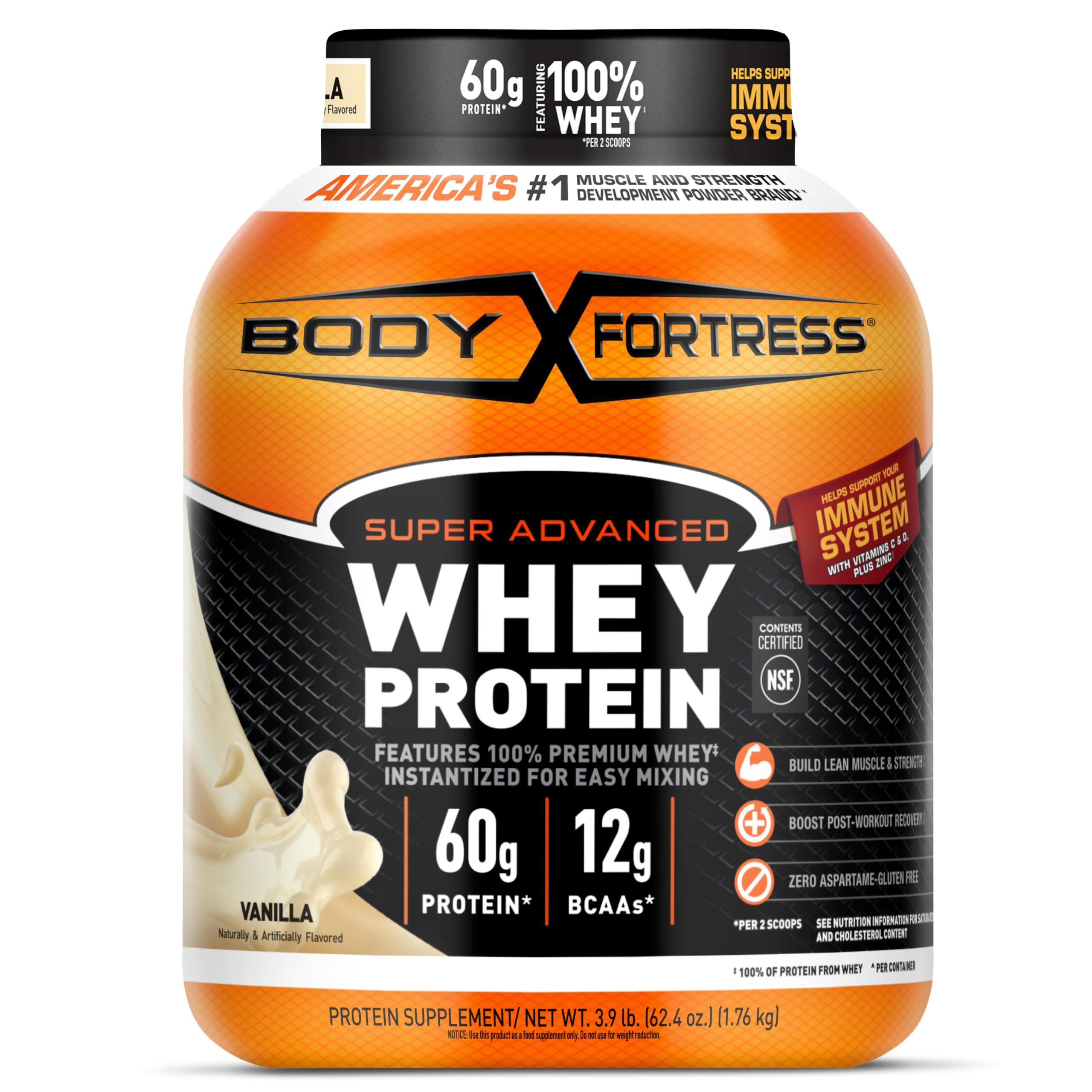 Body Fortress envase frontal mostrando etiqueta y tamaño práctico
