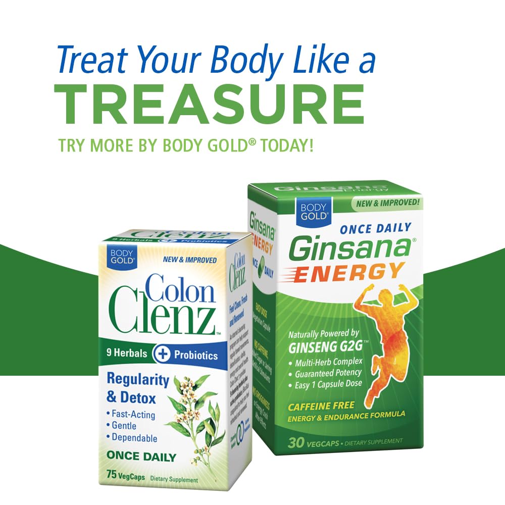 Body Gold Venastat frasco junto a mano para comparar tamaño y dosis diaria