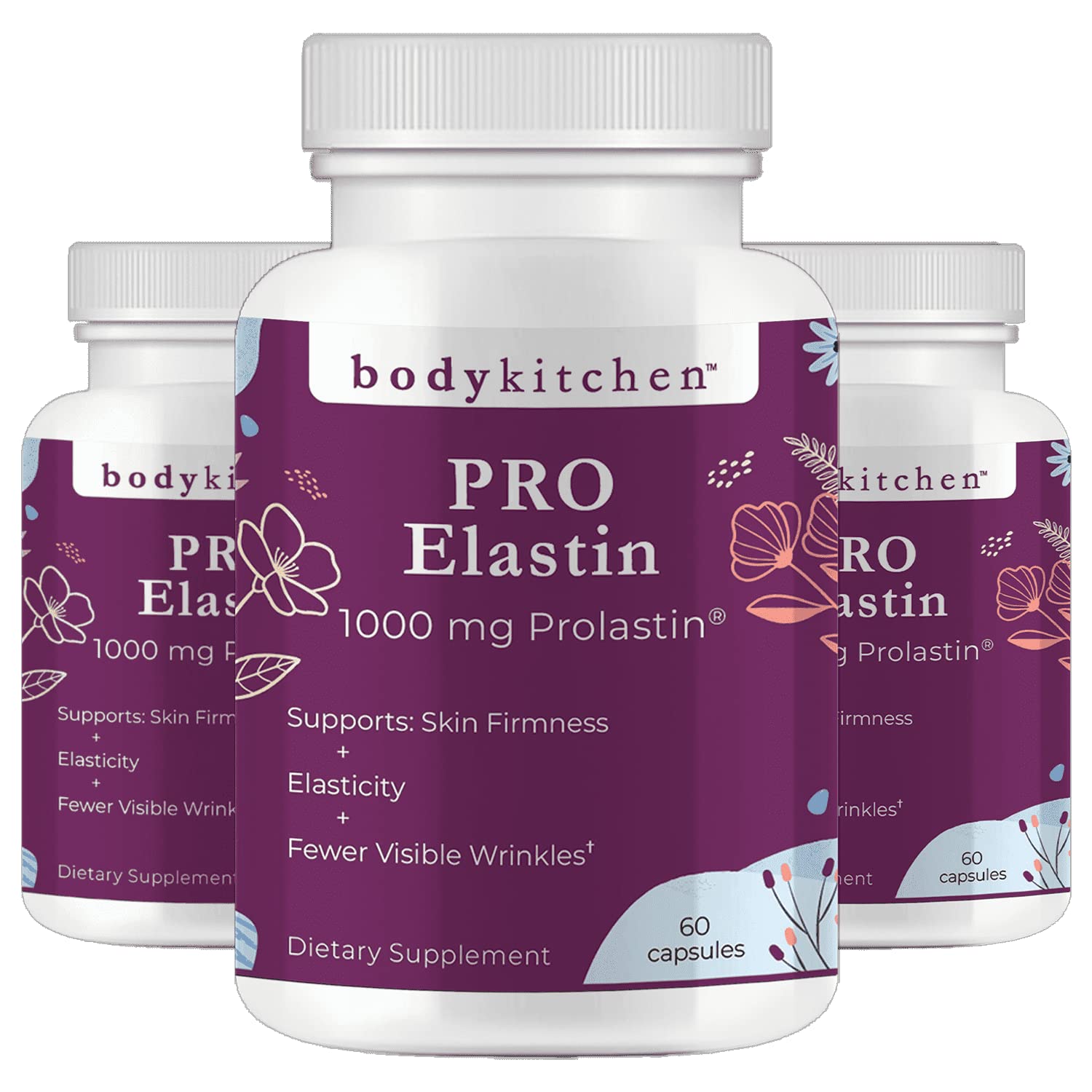 Body Kitchen envase frontal mostrando etiqueta y beneficio de elasticidad