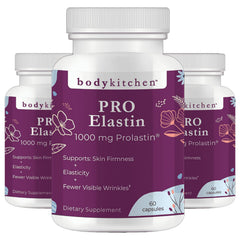 Body Kitchen envase frontal mostrando etiqueta y beneficio de elasticidad