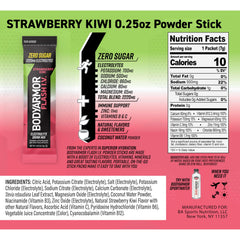 BODYARMOR etiqueta nutricional visible con información de vitaminas y electrolitos