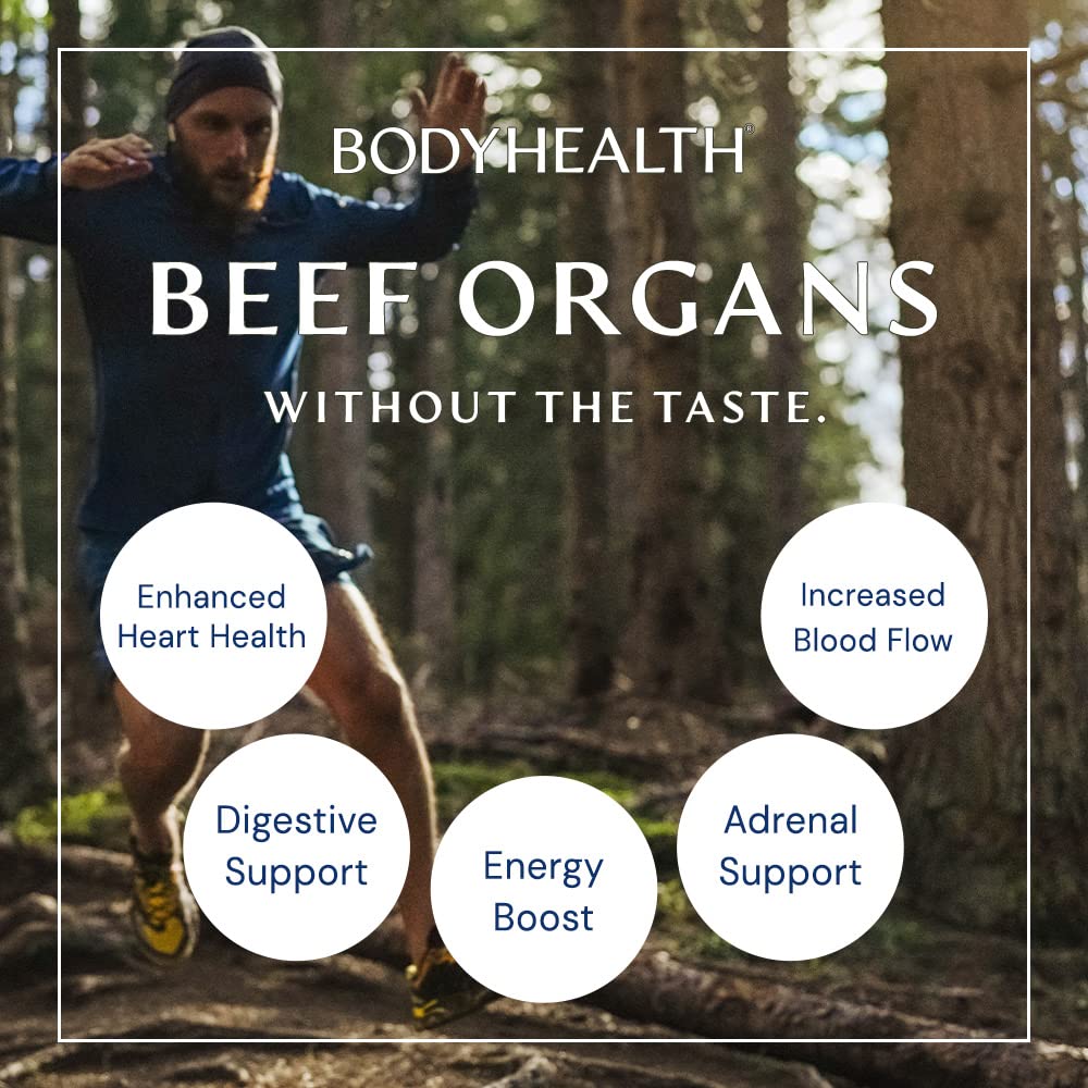 BodyHealth cápsulas en una taza como toma diaria conveniente
