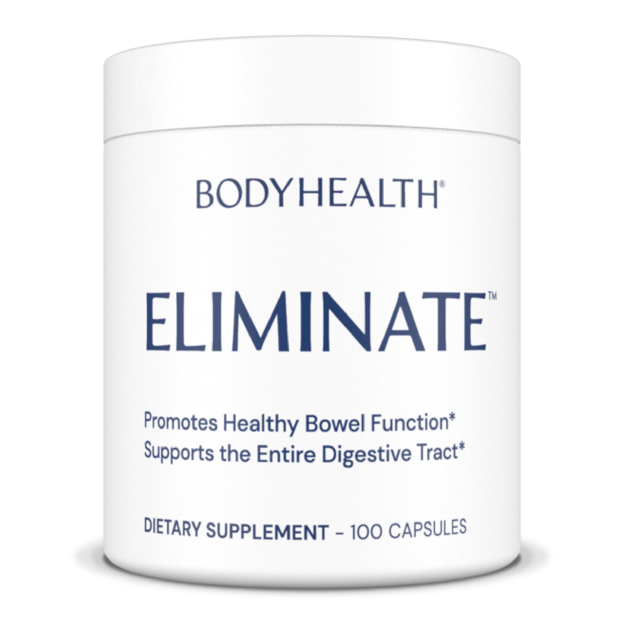 BodyHealth frente del empaque que muestra beneficio de limpieza intestinal