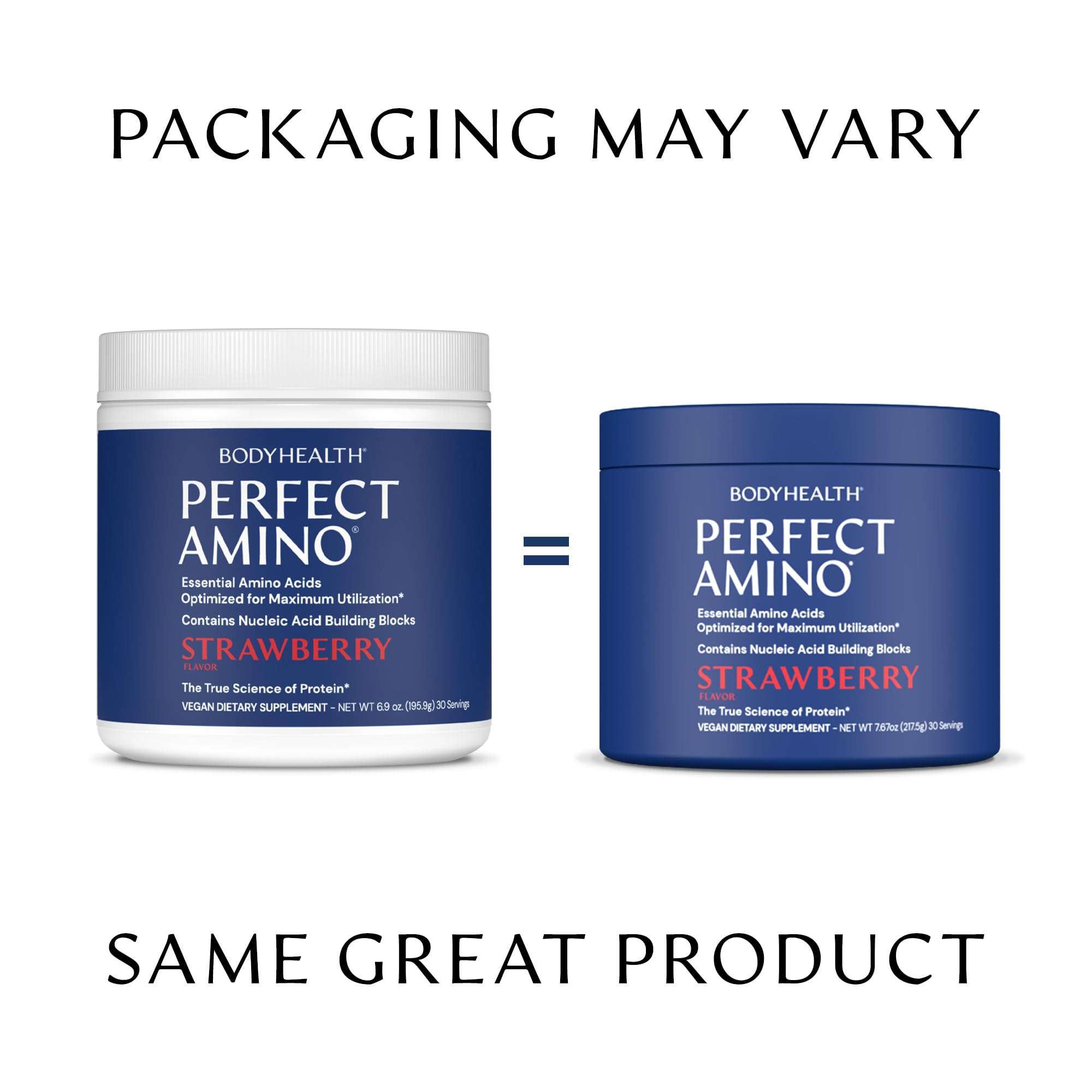 Escena lifestyle con BodyHealth PerfectAmino y fresas que sugiere sabor natural y frescura