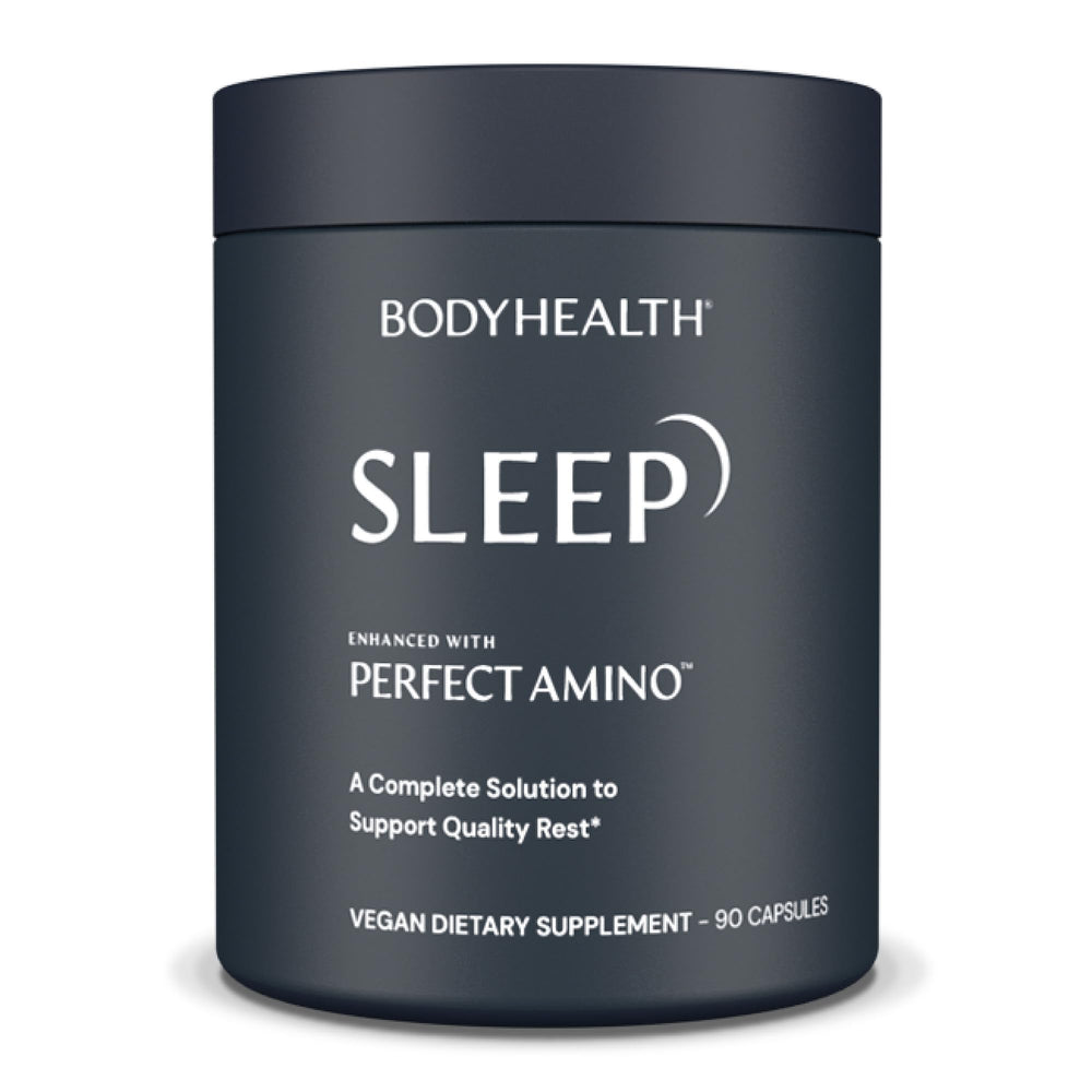 BodyHealth frasco frente mostrando 90 cápsulas y claridad de uso