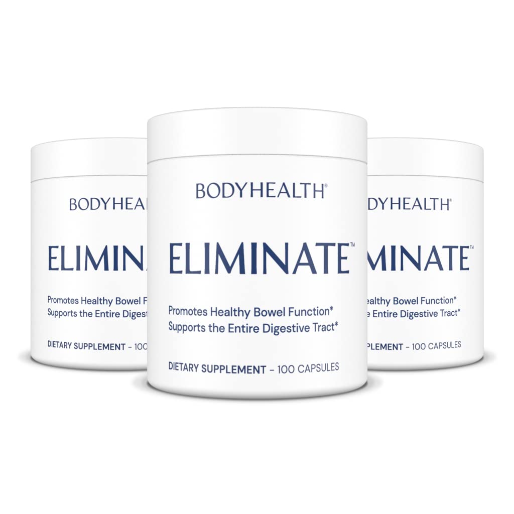 BodyHealth botella abierta mostrando 100 cápsulas para suministro prolongado